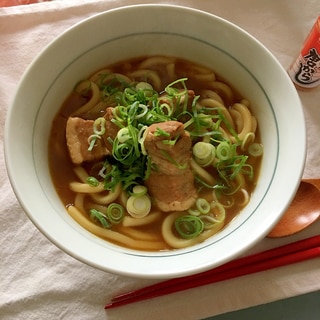 豚バラおでんのおつゆで♪簡単角煮カレーうどん♡